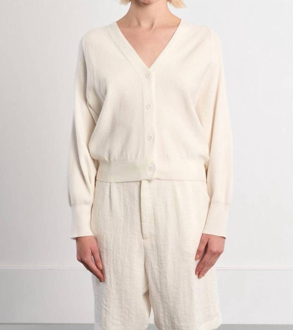 NEW MOLLY BRACKEN knitted cardigan in ecru